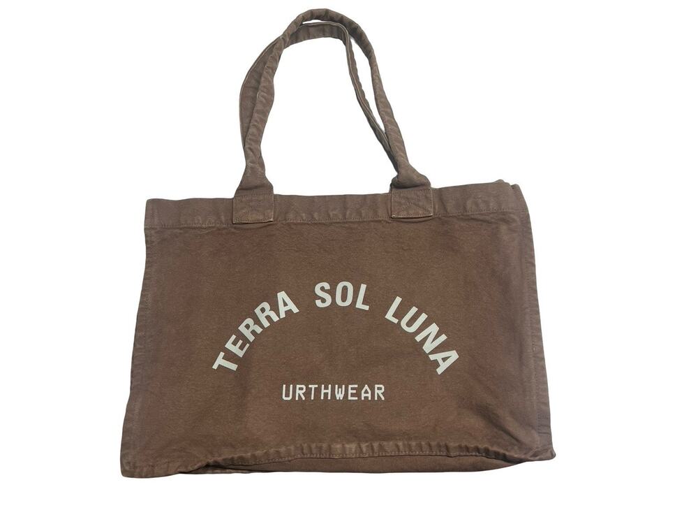 Urthwear America Made Canvas Women's Tote 100% Organic Cotton Brown